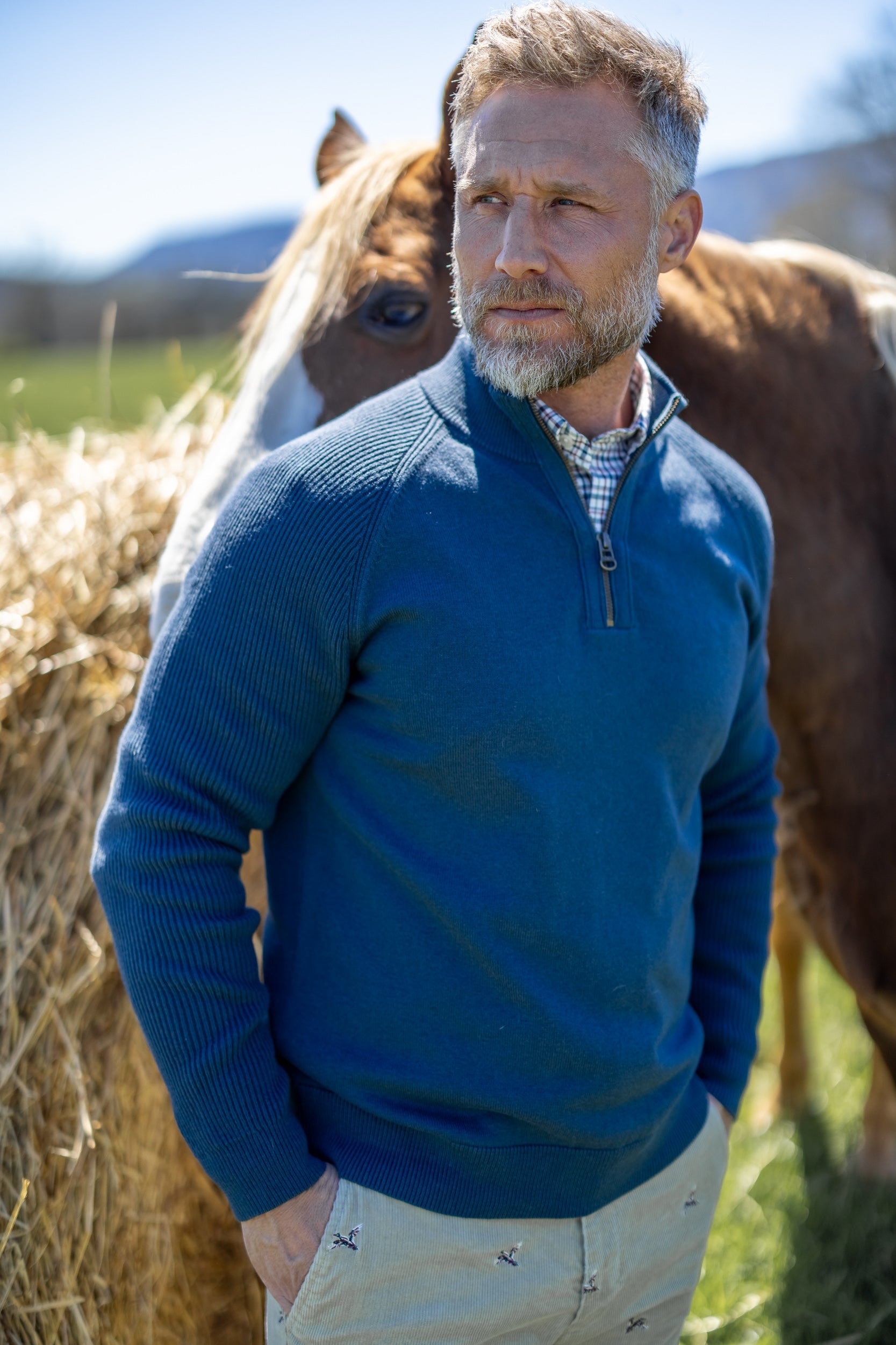Copeland Merino 1/4 Zip Sporting Sweater