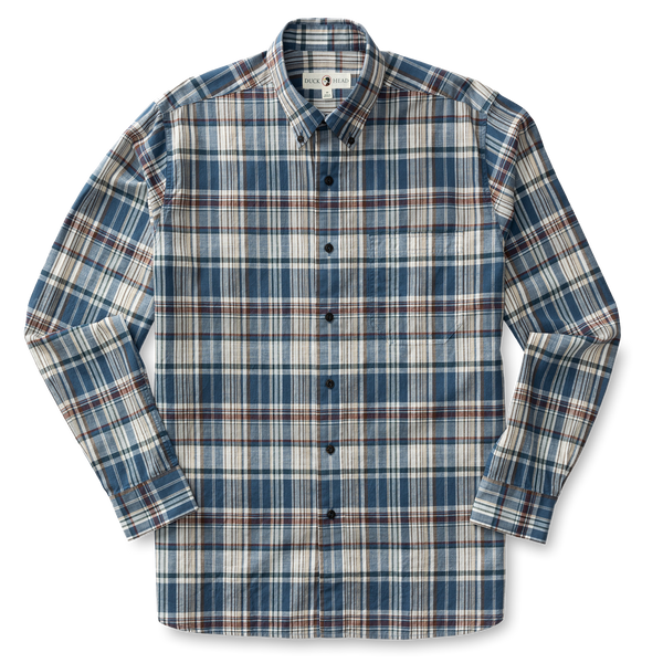 Higgins Plaid Cotton Slub Sport Shirt
