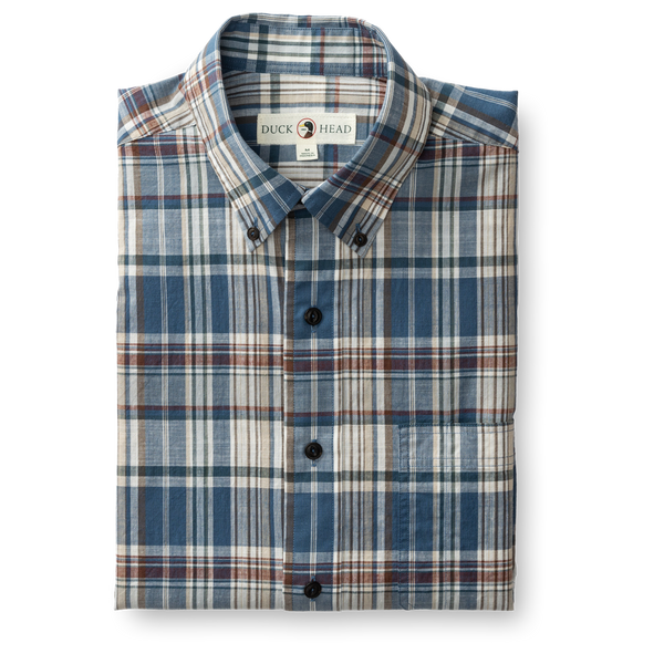 Higgins Plaid Cotton Slub Sport Shirt