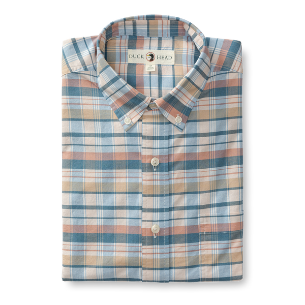Landers Plaid Cotton Oxford Sport Shirt