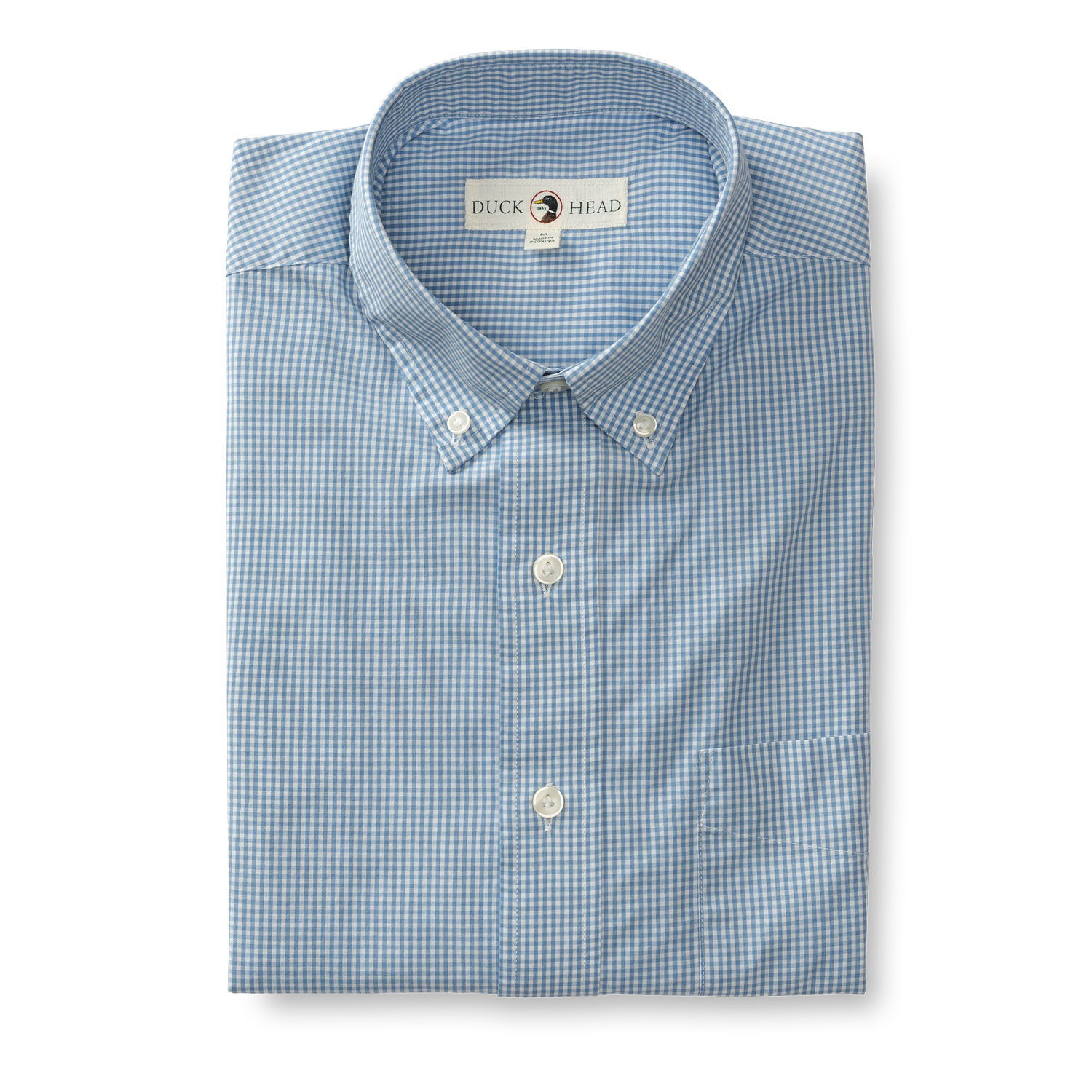 Lawrence Micro Gingham Cotton Poplin Sport Shirt