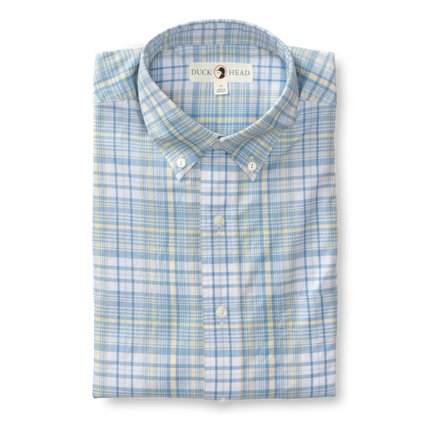 Harkins Plaid Cotton Twill Sport Shirt