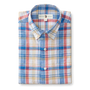 Conolly Plaid Linen Cotton Oxford Sport Shirt