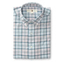 Brackett Plaid Linen Cotton Oxford Sport Shirt