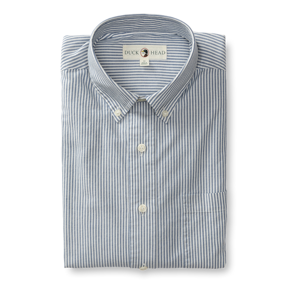 Collins Stripe Cotton Oxford Sport Shirt