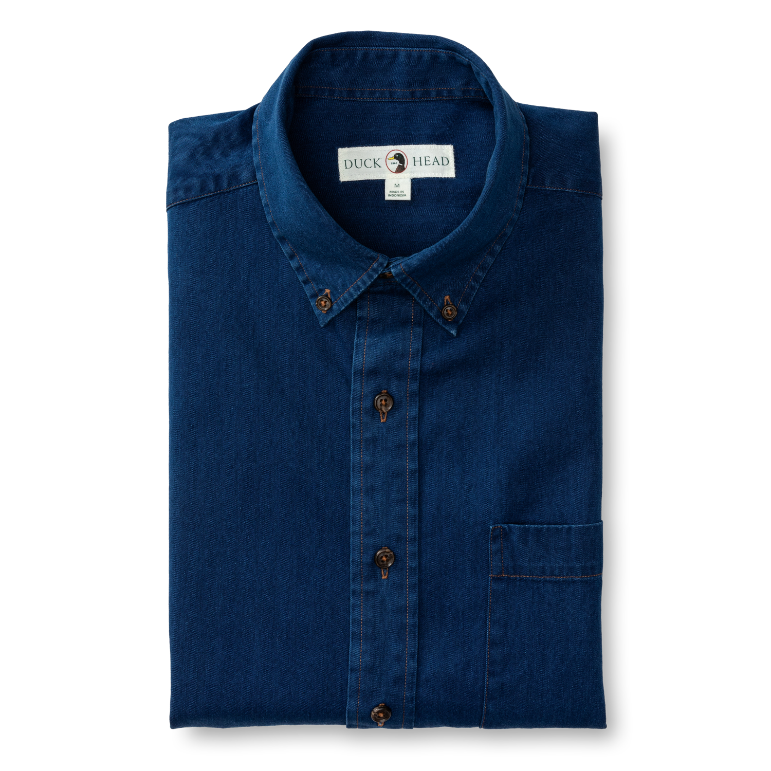 Worley Solid Denim Sport Shirt