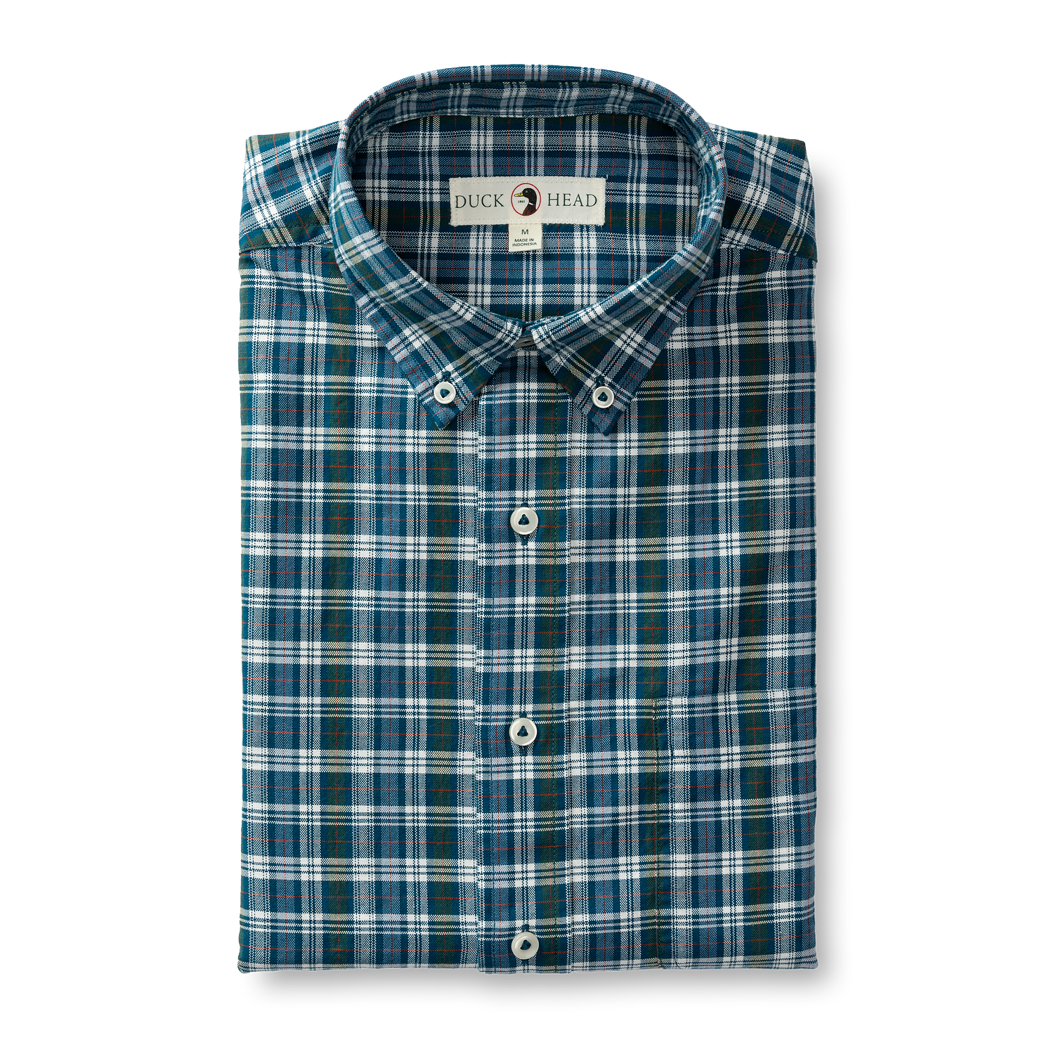 Thompson Plaid Cotton Oxford Sport Shirt