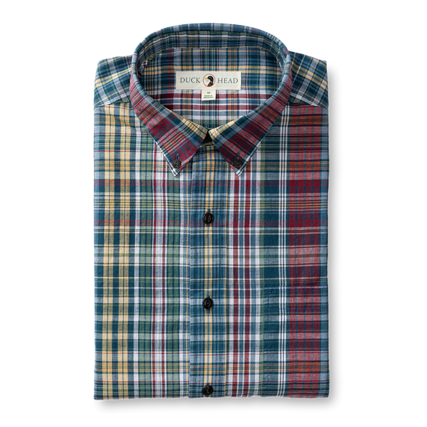 Reid Plaid Cotton Slub Sport Shirt