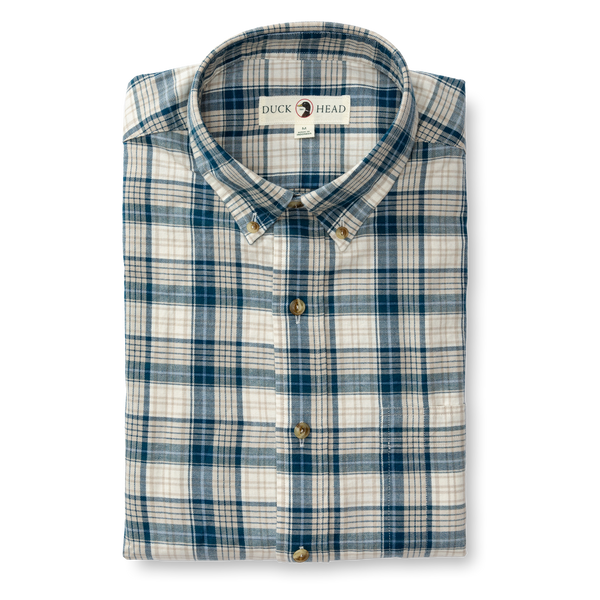 Holling Plaid Cotton/Wool Twill Sport Shirt