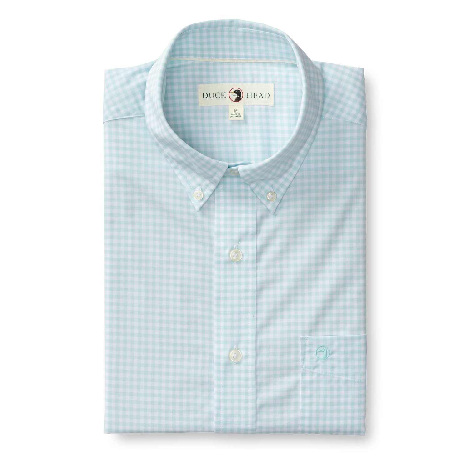 Walton Gingham Performance Poplin Sport Shirt - Pastel Blue