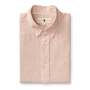 Wallace Solid Linen Cotton Oxford Sport Shirt - Faded Peach