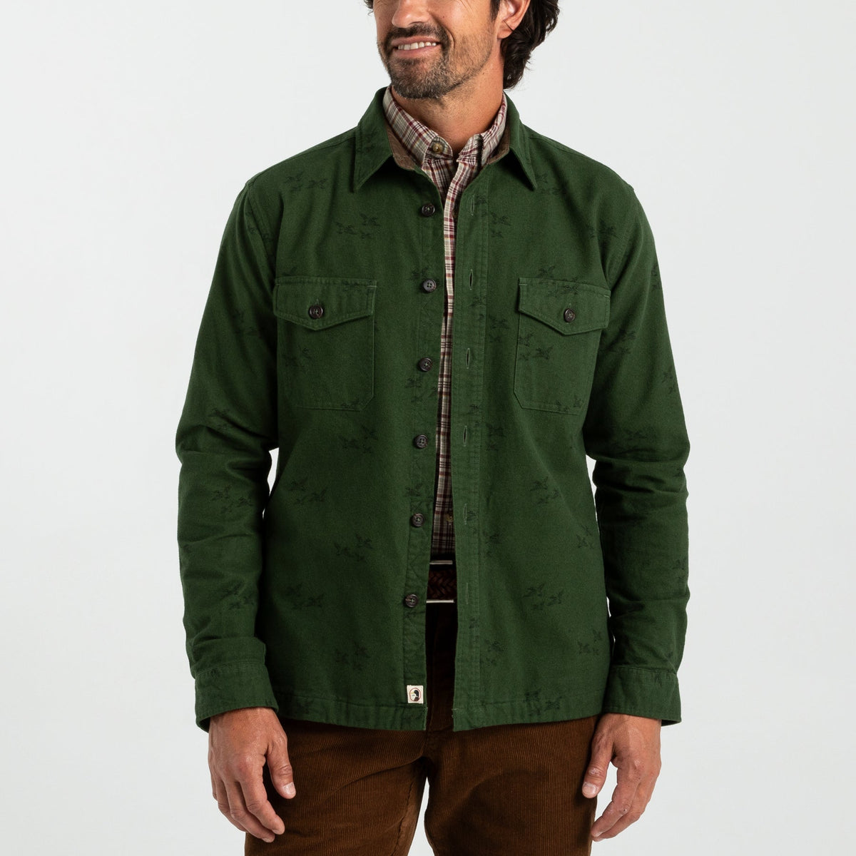 Pine Green Print color-reveal hover