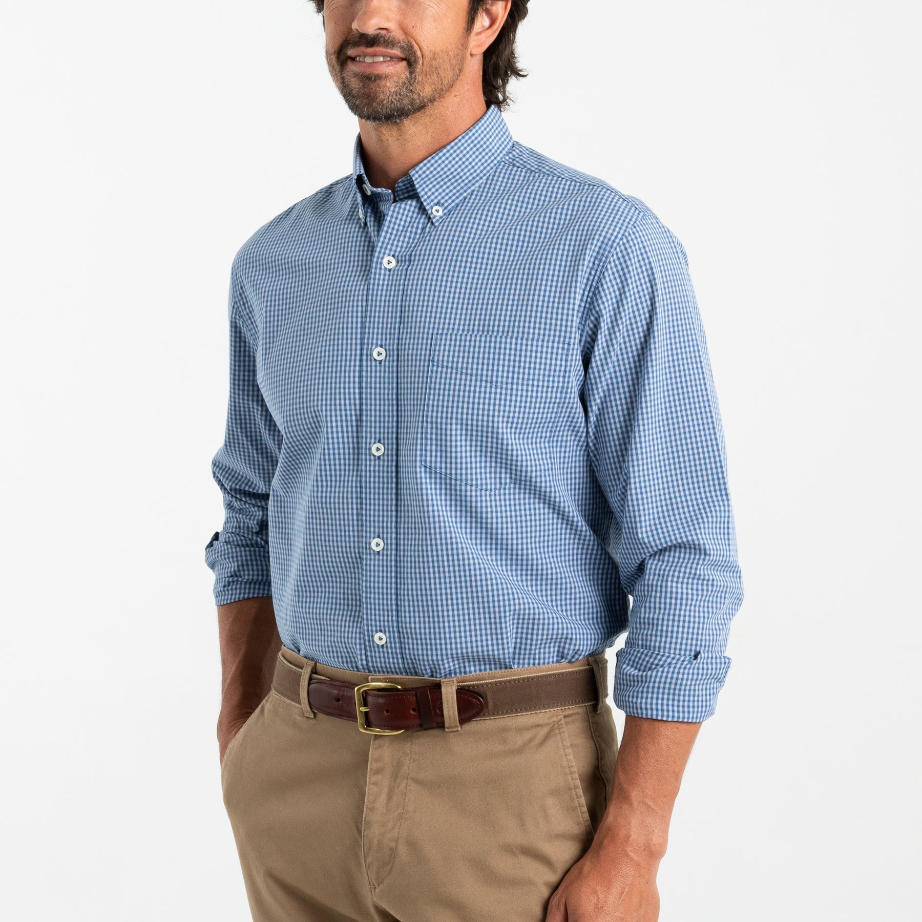 Varsity Blue color-reveal hover