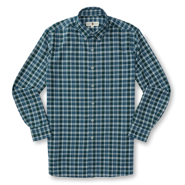 Thompson Plaid Cotton Oxford Sport Shirt