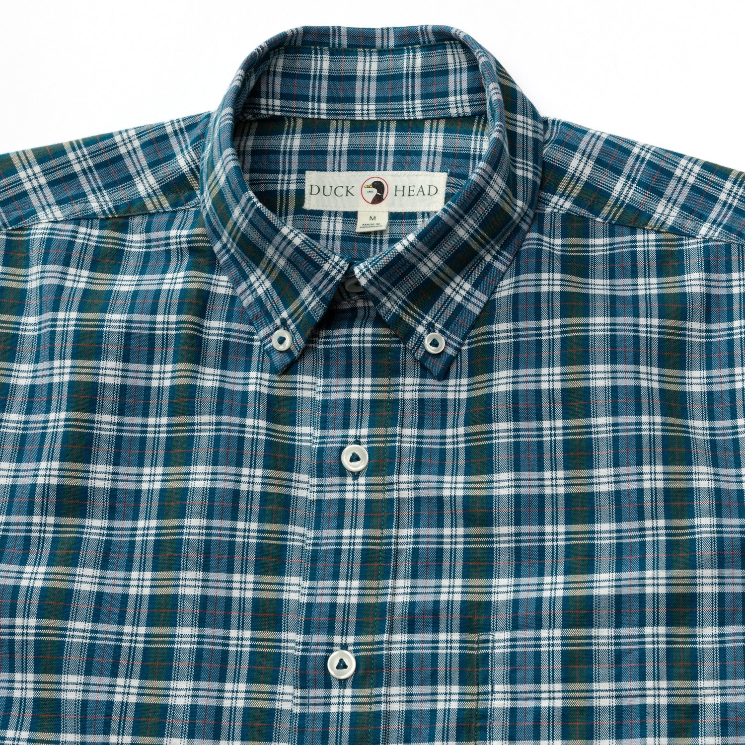 Thompson Plaid Cotton Oxford Sport Shirt