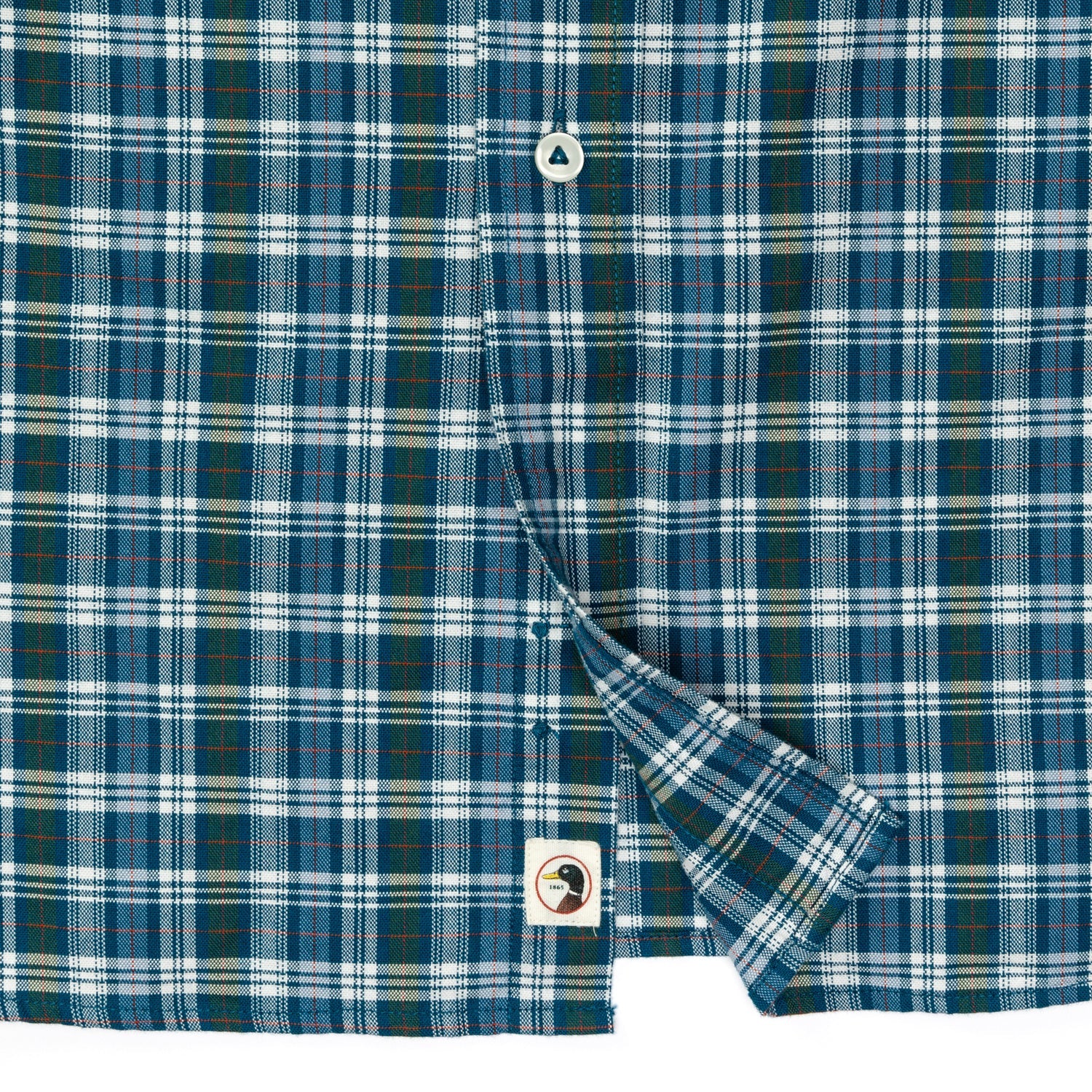 Thompson Plaid Cotton Oxford Sport Shirt