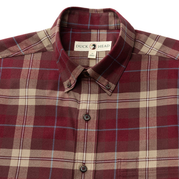 Buckner Plaid Cotton Flannel Sport Shirt