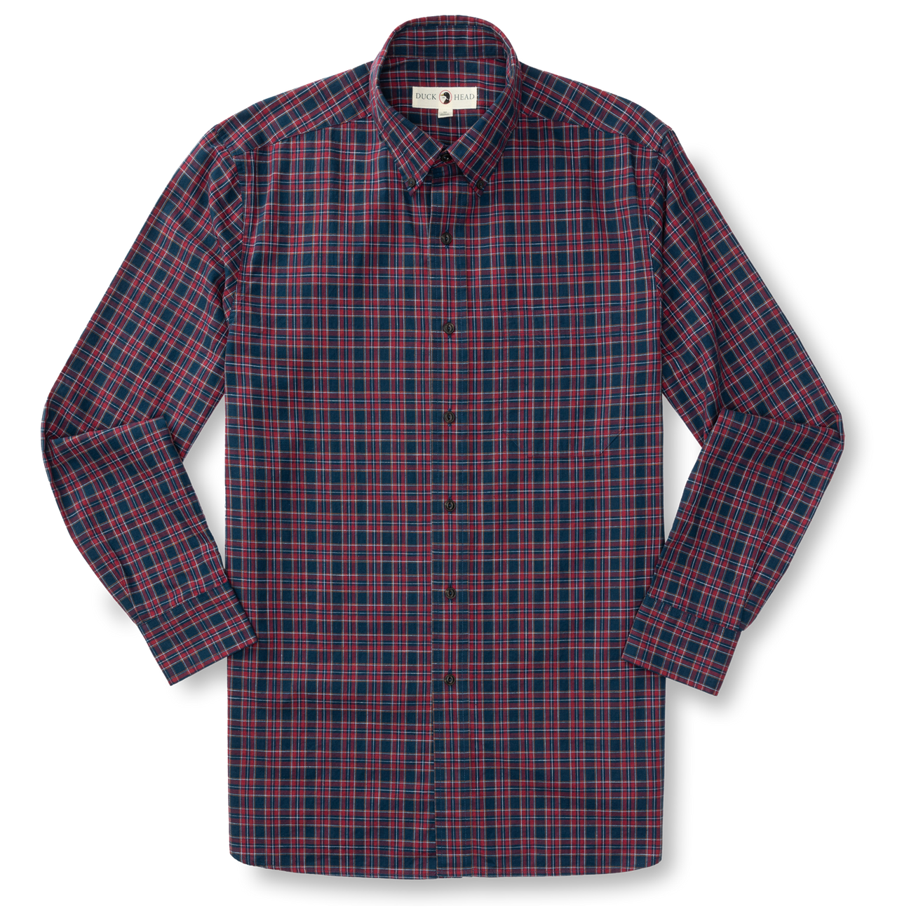 Akins Plaid Cotton Slub Sport Shirt