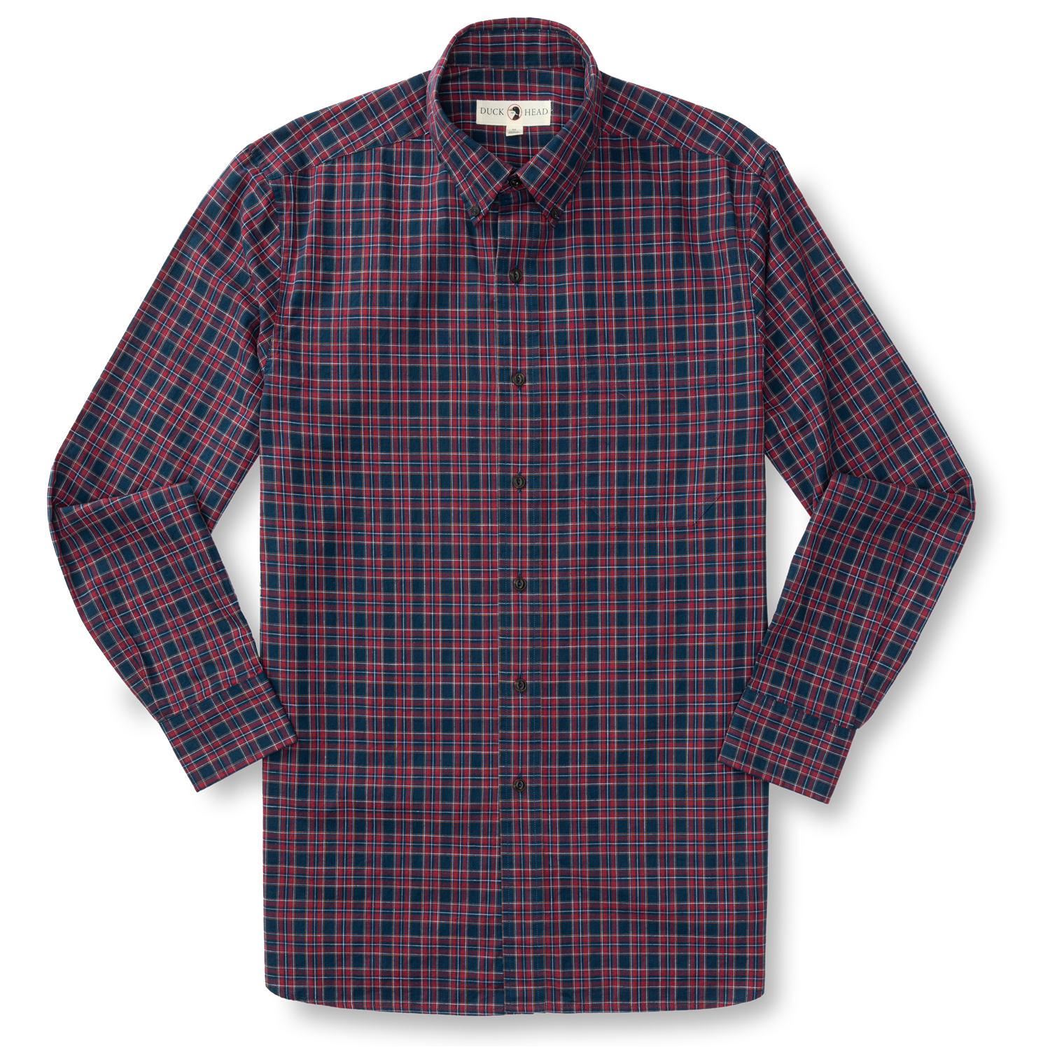 Akins Plaid Cotton Slub Sport Shirt