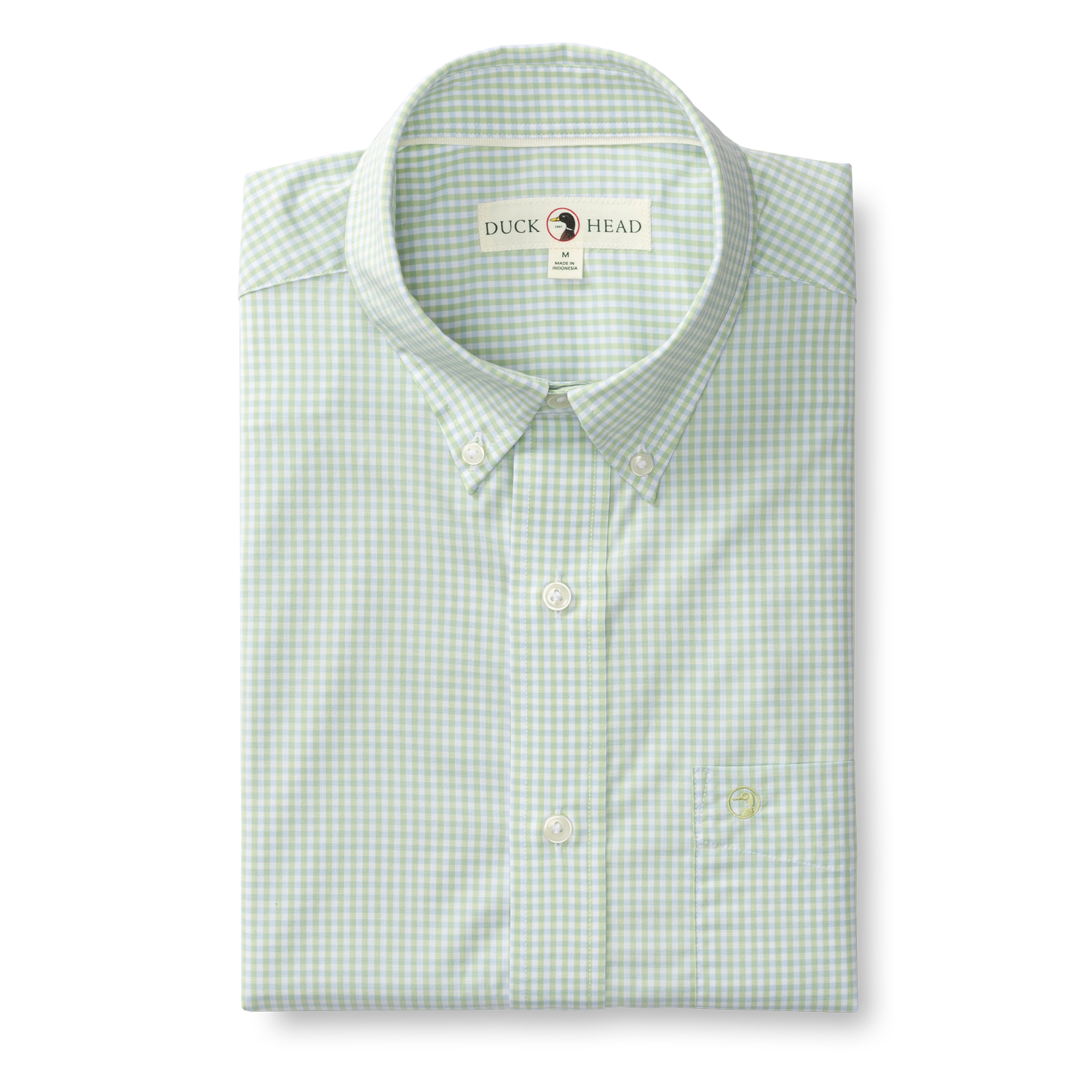 Mitchell Gingham Performance Poplin Sport Shirt - Pear Green