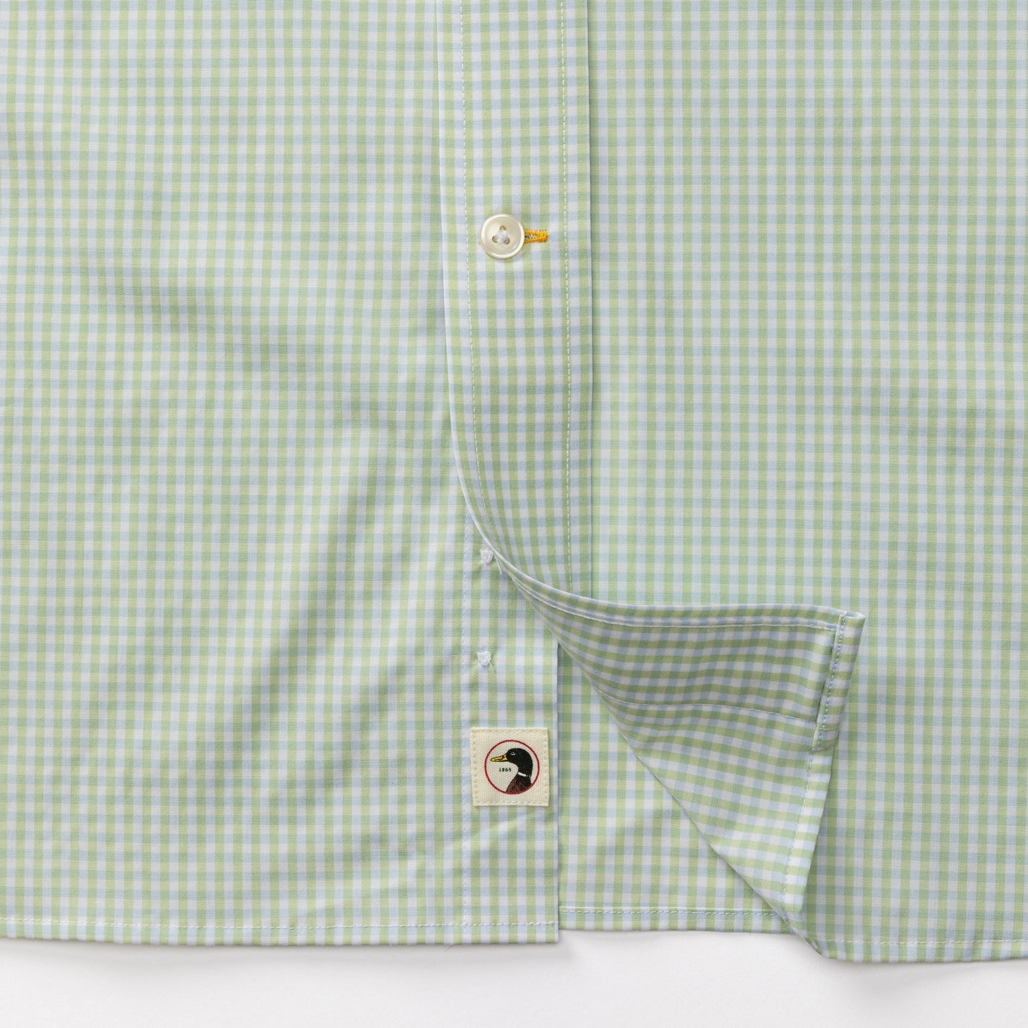 Mitchell Gingham Performance Poplin Sport Shirt - Pear Green