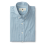 Ferry Plaid Cotton Poplin Sport Shirt - Pastel Blue