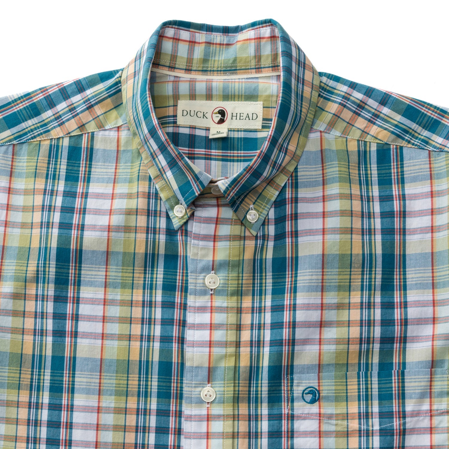 Cascade Plaid Cotton Poplin Sport Shirt - Pear Green