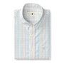 Gaston Plaid Performance Poplin Sport Shirt - Faded Peach