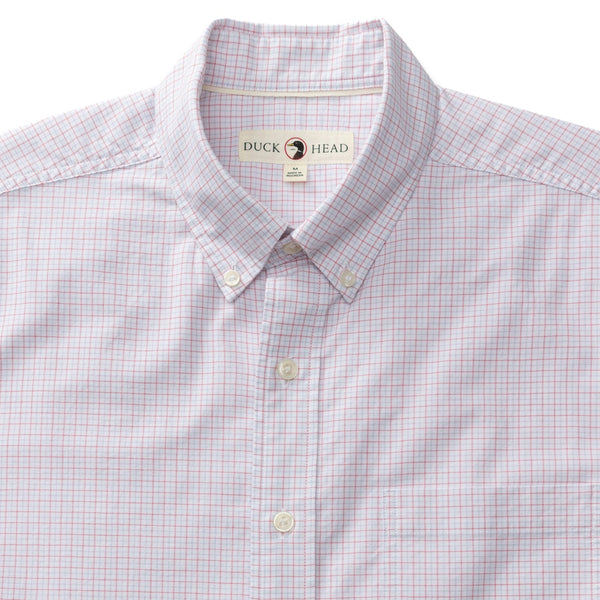 Mason Plaid Cotton Oxford Sport Shirt - Desert Pink