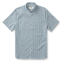 Cobble Plaid Short Sleeve Performance Poplin Sport Shirt - Shadow Green