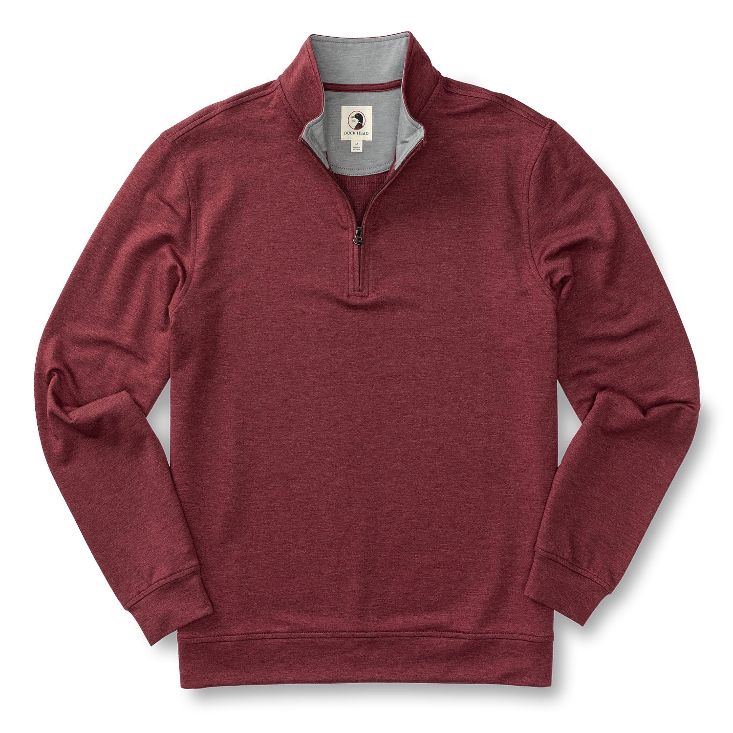 Dunmore Performance 1/4 Zip Pullover - Tawny Port Heather