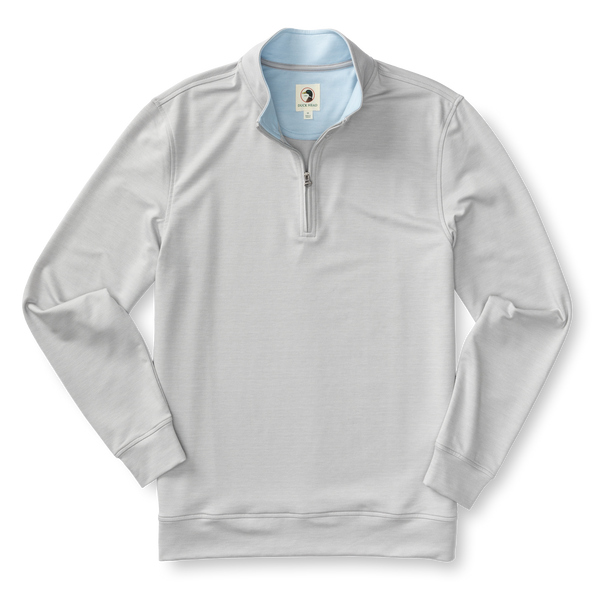 Dunmore Performance 1/4 Zip Pullover - Light Grey Heather