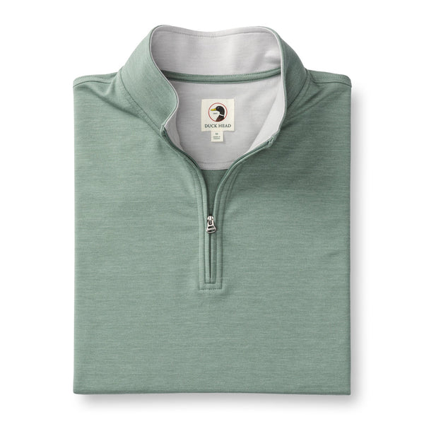 Dunmore Performance 1/4 Zip Pullover - Shadow Green Heather