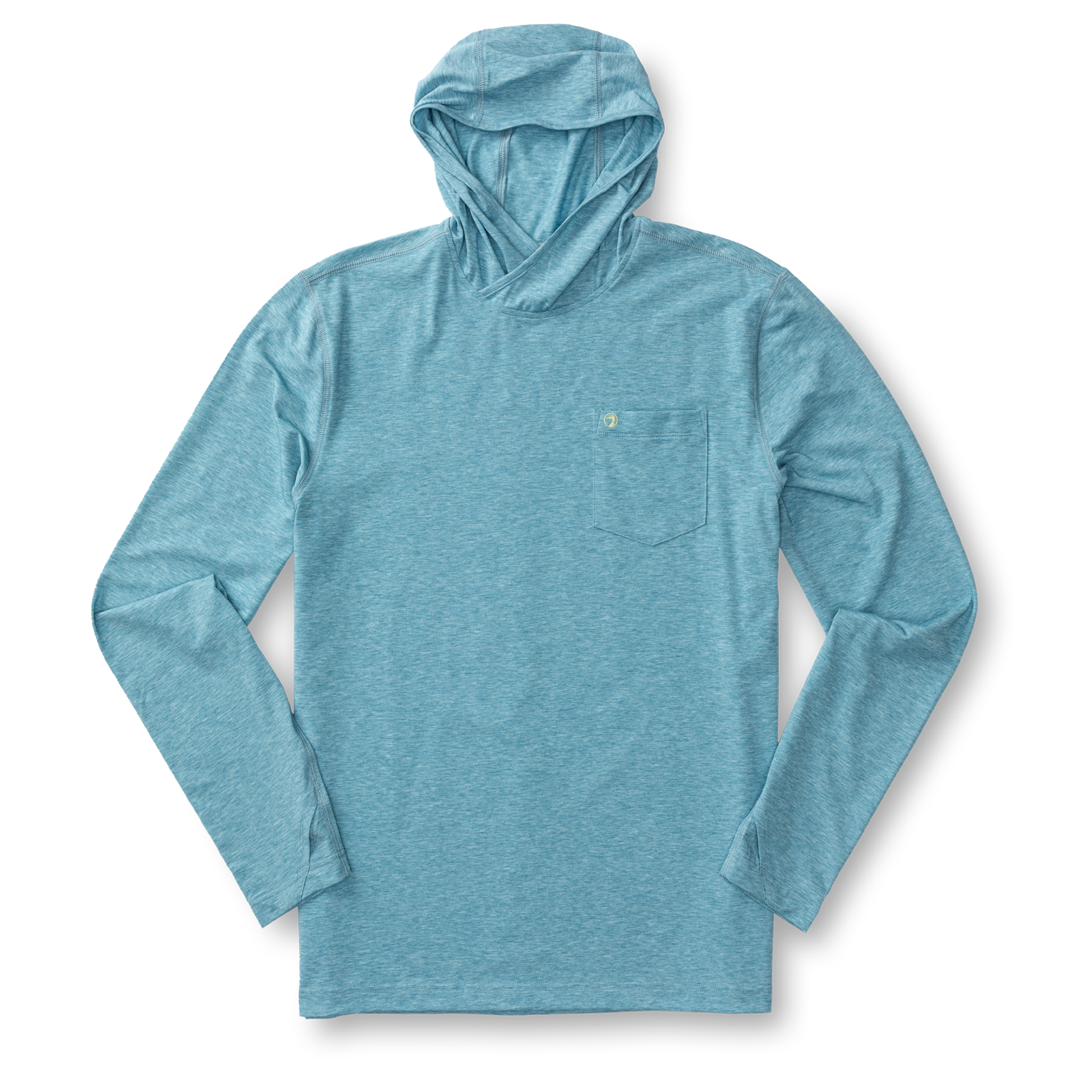 Windward Performance Hooded T-Shirt - Sail Blue Heather