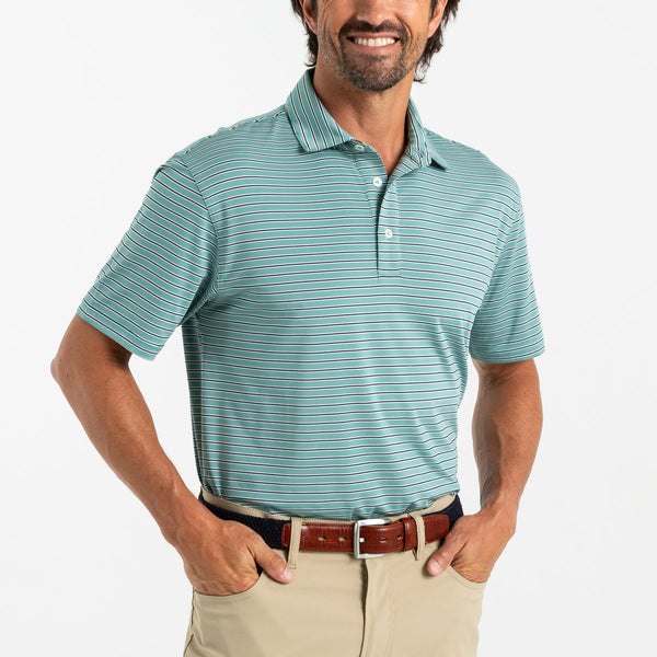 Long Drive Stripe Performance Polo
