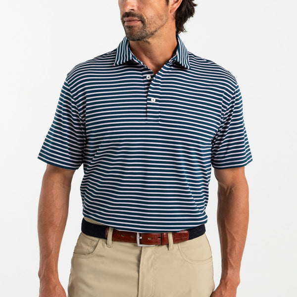 Long Drive Stripe Performance Polo