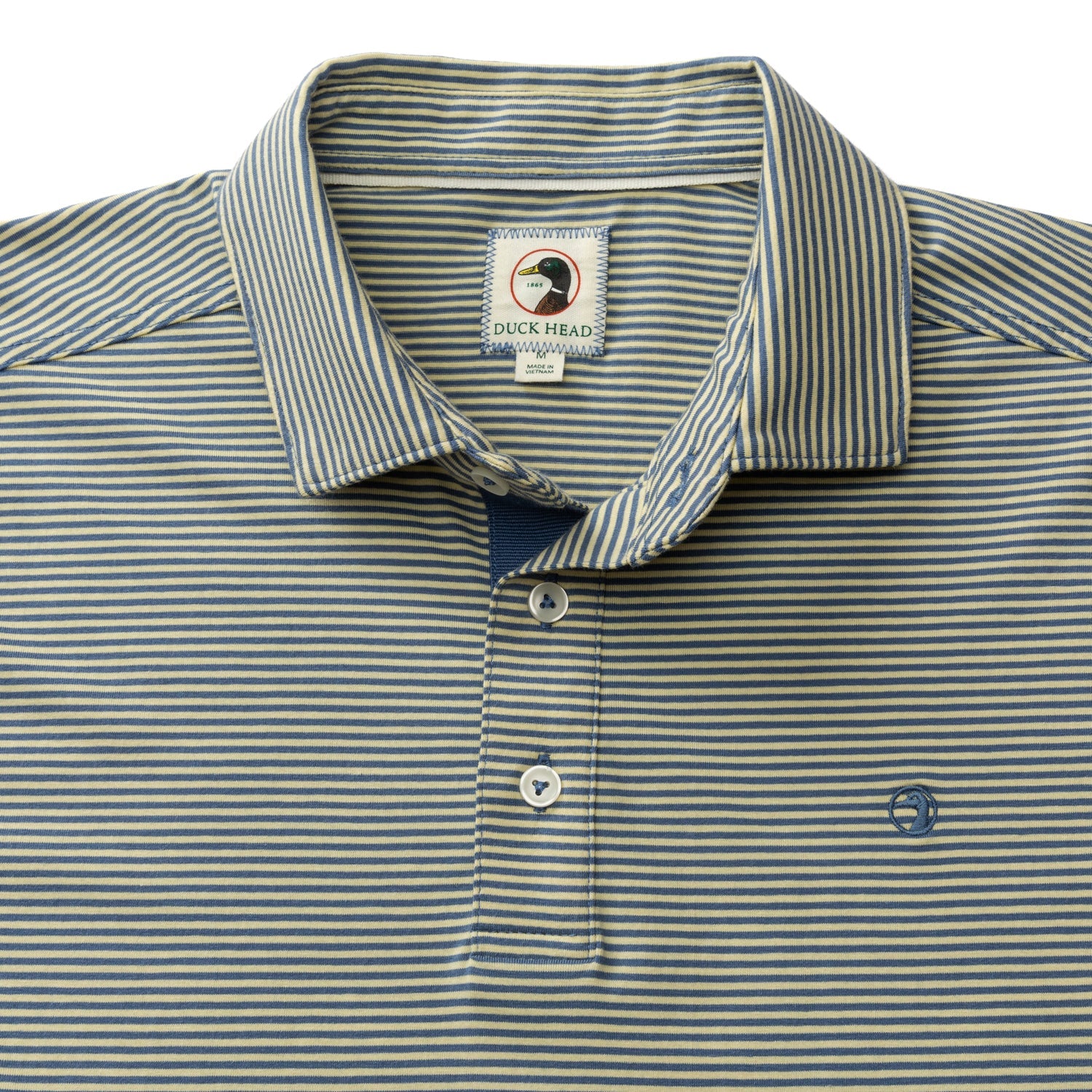 Stripe Hanover Pima Cotton Polo - Pale Yellow