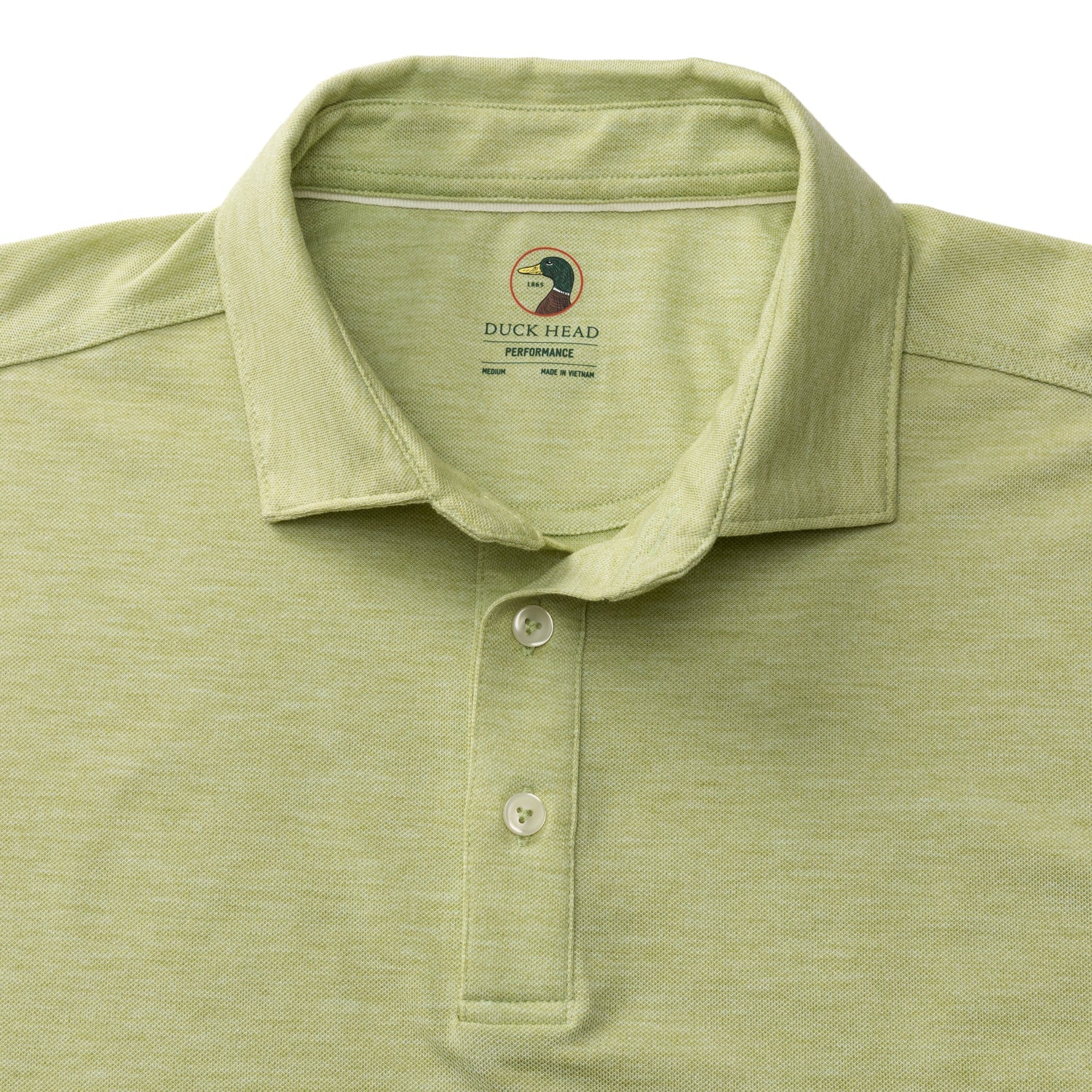 Summerford Performance Pique Polo - Pear Green Heather