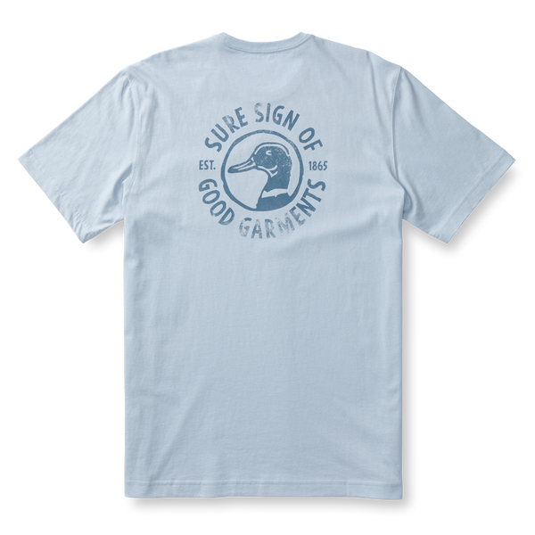Sure Sign Short Sleeve T-Shirt - Light Blue