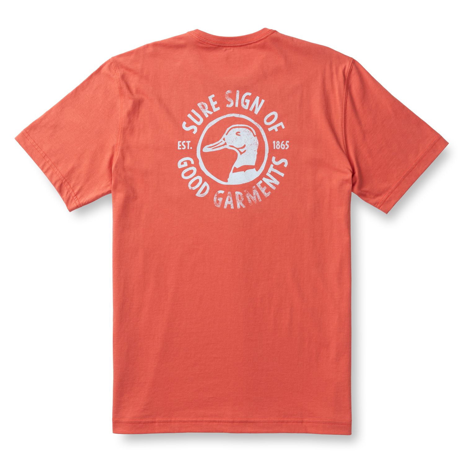Sure Sign Short Sleeve T-Shirt - Sunwashed Red