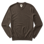 Buckley Merino V-Neck Sweater - Ash Brown