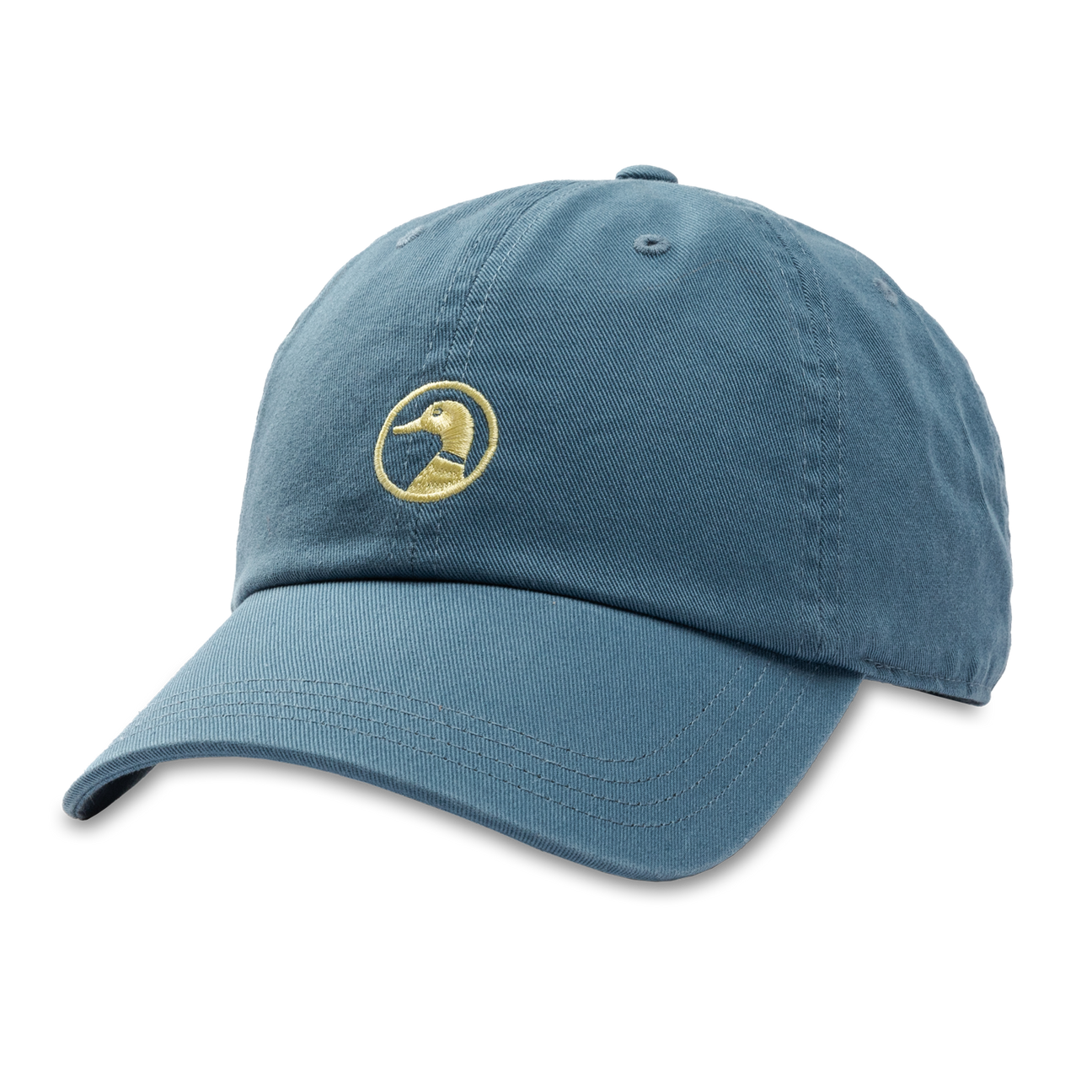 Embroidered Duck Twill Hat - Aegean Blue