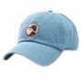 Circle Patch Denim Hat - Blue