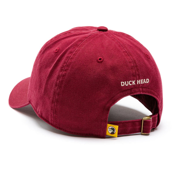 Circle Patch Twill Hat - Deep Red