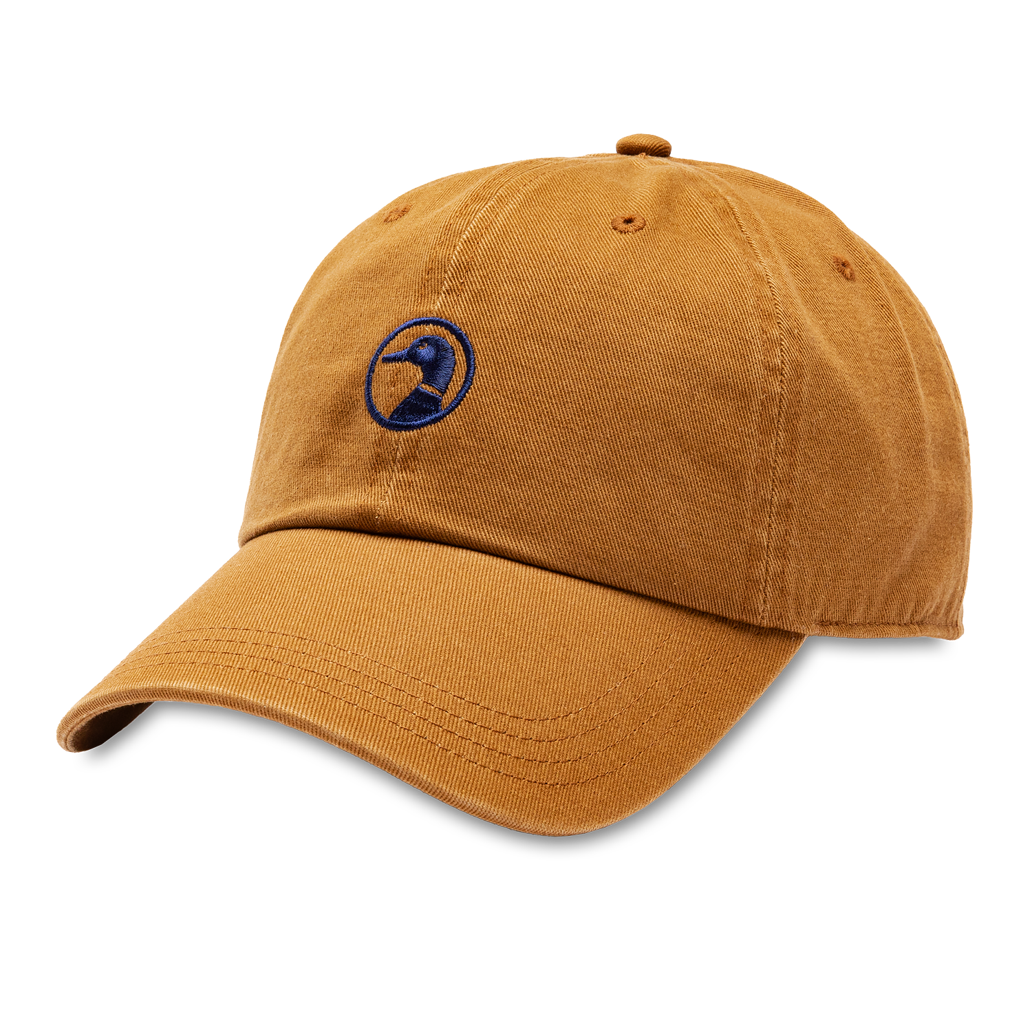Embroidered Duck Twill Hat - Dark Amber