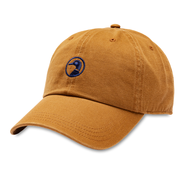 Embroidered Duck Twill Hat - Dark Amber