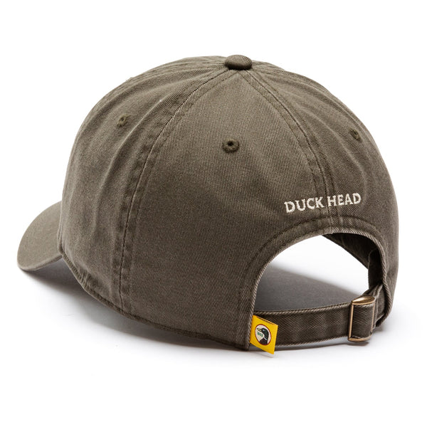 Embroidered Duck Twill Hat Crocodile Brown