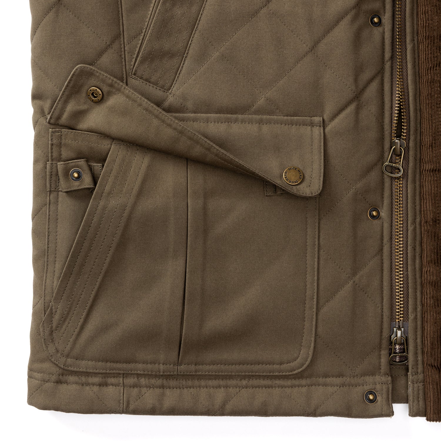 Waxed Duck Canvas Quilted Vest