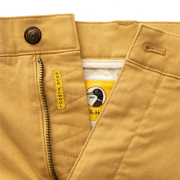 9" Gold School Chino Short - Faded Curry