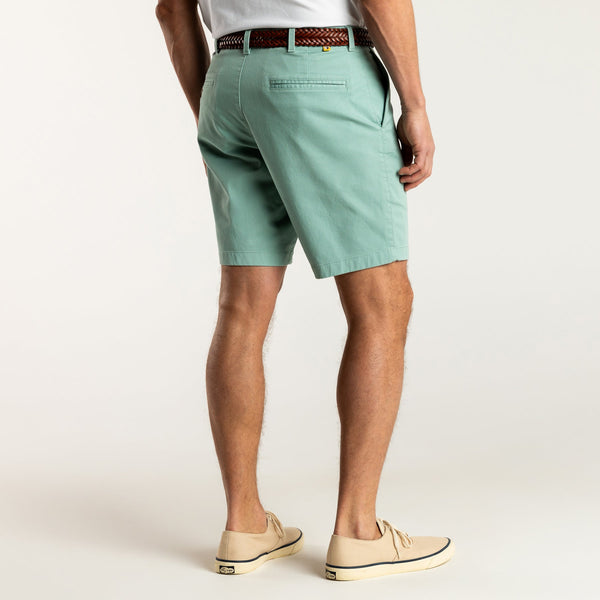 9" Gold School Chino Short - Seaboard Green